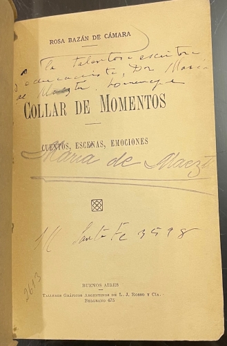 Portada de Collar de Momentos. Cuentos, escenas, emociones - Rosa Bazan de Camara