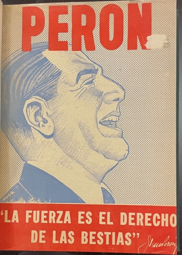 Portada de La Fuerza es el Derecho de las Bestias - Juan Domingo Peron