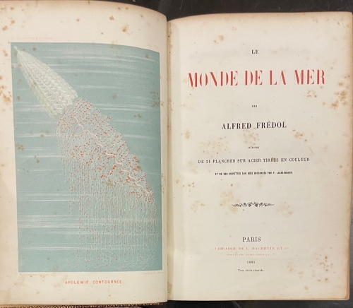 Portada de Le Monde de la Mer - Alfred Fredol