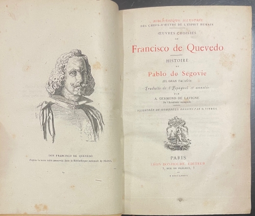 Portada de Histoire de Pablo de S�govie (El Gran Taca�o) - Francisco de Quevedo