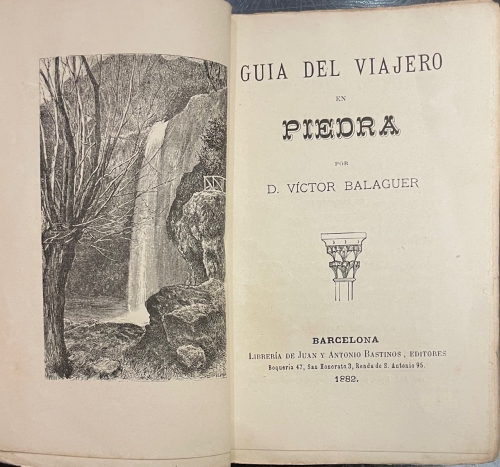 Portada de Gu�a del Viajero en Piedra. Monasterio, Residencia y Cascadas - Victor Balaguer