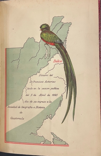 Portada de Belice - Francisco Asturias