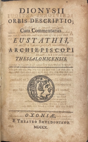 Portada de Dionysii Orbis Descriptio - Dionisio Periegeta