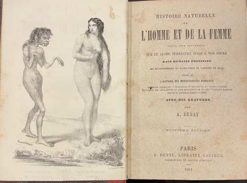 Portada de Histoire Naturelle de L'Homme et de la Femme - A. Debay