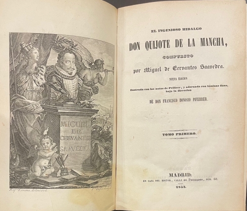 Portada de El Ingenioso Hidalgo Don Quijote de la Mancha - Miguel de Cervantes Saavedra