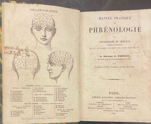 Portada de Manuel Pratique de Phrenologie ou Physiologie du cerveau - J. Fossati
