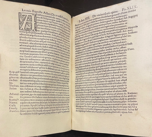 Portada de De Re Aedificatoria dece - Leon Battista Alberti