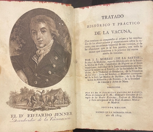 Portada de Tratado Hist�rico y Pr�ctico de la Vacuna - J. L. Moreau de la Sarthe