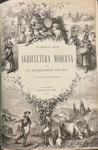 Portada de Agricultura Moderna - Gumersindo Vicu�a. Nicol�s Mar�a Serrano