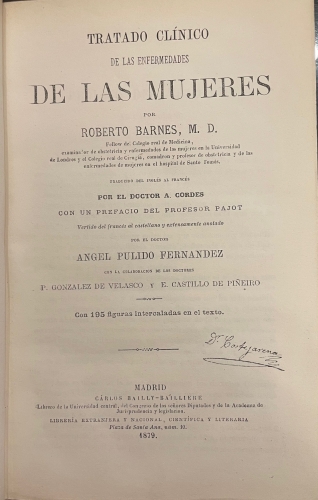 Portada de Tratado Cl�nico de las Enfermedades de las Mujeres - Roberto Barnes