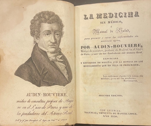 Portada de La Medicina sin M�dico o Manual de Salud - Audin-Rouviere