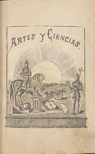Portada de Definiciones e Ideas Generales de Artes y Ciencias dedicada al Ej�rcito - Eduardo Galindo
