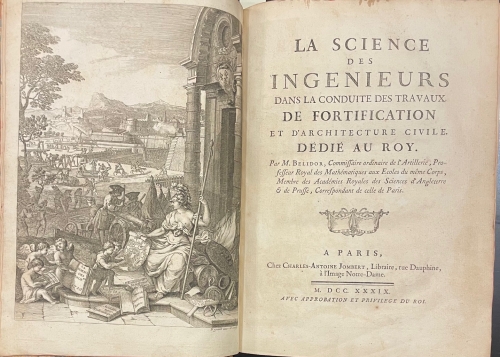 Portada de La Science des Ingenieurs dasn la Conduite des Travaux de Fortification et D'Architecture Civile - Belidor