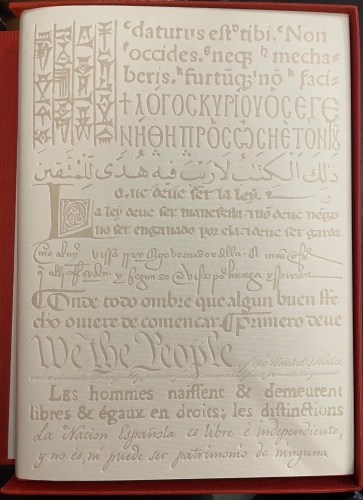 Portada de Constituci�n del C�digo de Hammurabi a la Constituci�n espa�ola de 1978
