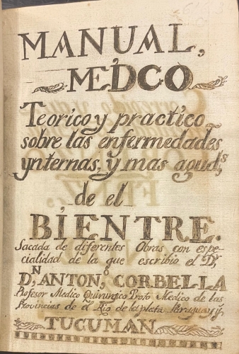 Portada de Tratado M�dico Teorico-practico Sobre Las Enfermedades Internas Y Mas Agudas Del Vientre. Sacada de diferentes obras con especialidad de la del Dr. Antonio Corbella - Antonio Corbella y Fondebila. Lorenzo Fernandez