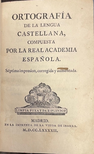 Portada de Ortograf�a de la Lengua Castellana compuesta por la Real Academia Espa�ola - Real Academia Espa�ola