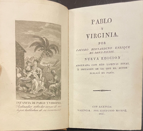 Portada de Pablo y Virginia - Jacobo Bernardino Enrique de Saint-Pierre