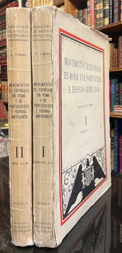 Portada de Monumentos de Espa�oles en Roma, y De Portugueses e Hispano-Americanos - Elias Tormo