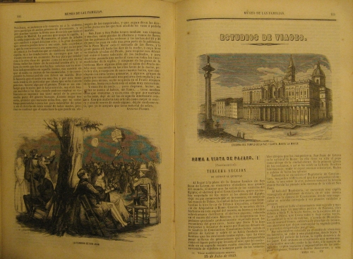 Portada de Museo De Las Familias. Peri�dico Mensual Publicado y Dirigido Por Mellado. 1849