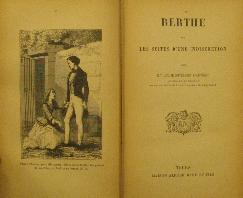 Portada de Berthe Ou Les Suites D' Une Indiscretion  - Louise Boyeldieu D' Auvigny