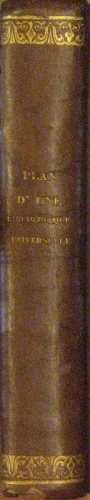 Portada de Plan D�une Bibliotheque Universelle; �tudes Des Livres Qui Peuvent Servir a L'histoire Litteraire et Philosophique Du Genre Humain... - Aime-Martin