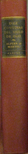 Portada de Diez Comedias Del Siglo De Oro. An Annotated Omnibus of Ten Complete Plays By the Most Representatice Spanish Dramatists of the Golden Age