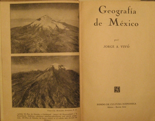 Portada de Geograf�a De Mexico  - Jorge A. Viv�