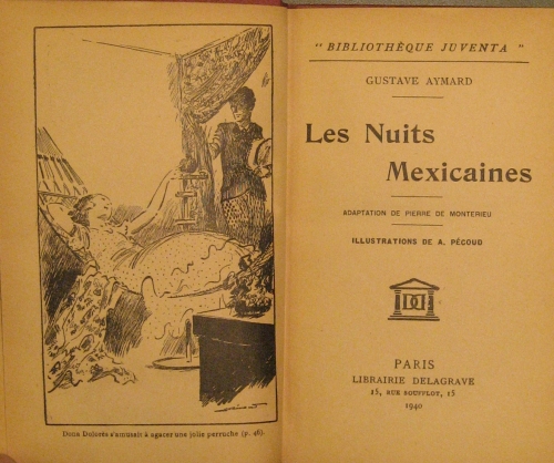 Portada de Les Nuits Mexicaines - Gustave Aymard