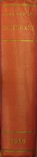 Portada de Gu�a Oficial De Espa�a. 1916. 