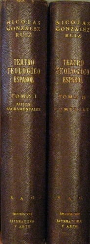 Portada de Piezas Maestras Del Teatro Teologico Espa�ol. Tomo I: Autos Sacramentales. Tomo II: Comedias - Nicol�s Gonz�lez Ruiz