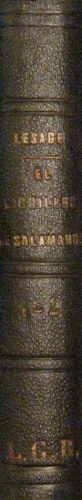 Portada de El Bachiller De Salamanca.  - M. Lesage