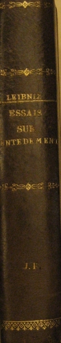 Portada de Nouveaux Essais Sur L' Entendement Humain - Leibniz