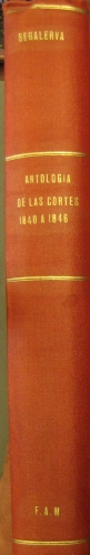Portada de Antolog�a De Las Cortes Desde 1840 a 1846 - Juan Del Nido y Segalerva