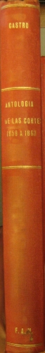 Portada de Antolog�a De Las Cortes Desde 1859 a 1863 (Dichas Del Parlamento Largo) - Crist�bal De Castro