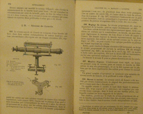Portada de Arpentage leve des plans. Nivellement. Trace des routes - F.J.