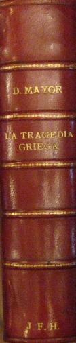Portada de La Tragedia Griega.  - D. Mayor S.I.