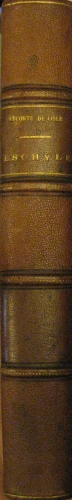 Portada de Eschyle - LeConte de Lisle