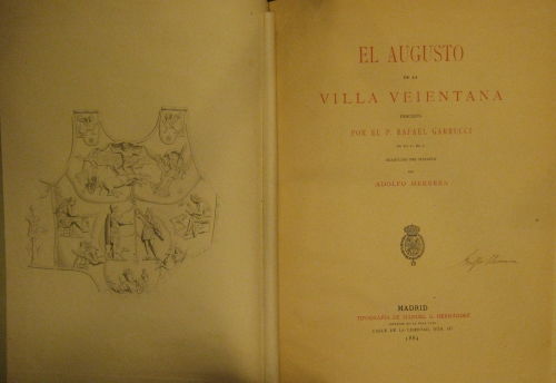Portada de El Augusto de la Villa Veientana - R. Garrucci
