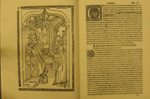 Portada de Exemplario contra los enga�os y peligros del mundo. Facsimil, de la edicion de Zaragoza de 1531