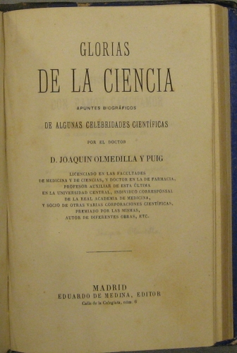 Portada de Tipos Trashumantes. Croquis � Pluma./ Glorias De La Ciencia. Apuntes Biogr�ficos De Algunas Celebridades Cient�ficas - Jos� Mar�a De Pereda / Joaquin Olmedilla y Puig