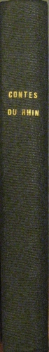 Portada de Contes des Bords du Rhin - Erckmann-Chatrian