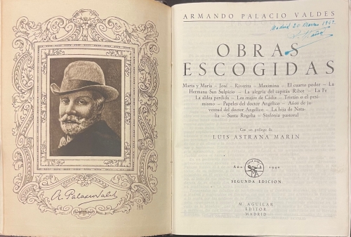 Portada de Obras Escogidas - Armando Palacio Valdes