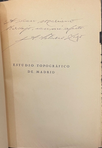 Portada de Estudio Topogr�fico De Madrid - Antonio Velasco Zazo