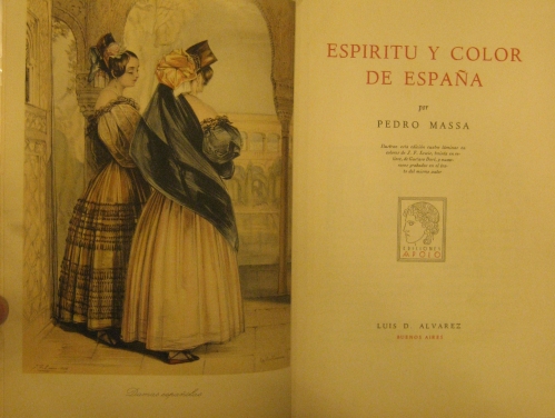 Portada de Espiritu y color de Espa�a.  - Pedro Massa