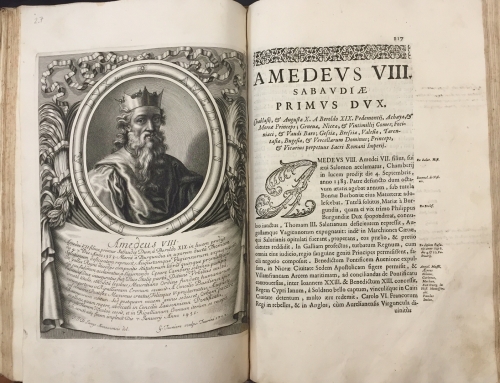 Portada de Augustae Regiaeque Sabaudae Domus Arbor Gentilitia Regiae Celsitudini Victori Amedeo II - Francisco Maria Ferrerro a Labriano
