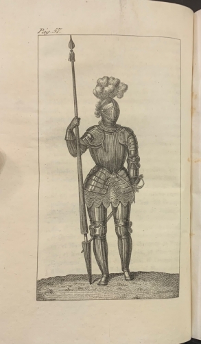 Portada de Memorias para la Historia de las Tropas de la Casa Real de Espa�a, subdividida en seis �pocas y adornada con una colecci�n de l�minas grabadas - Por un Oficial de la Antigua Guardia Real