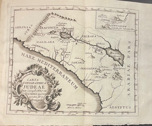 Portada de Dictionarium Manuale Biblicum ex Celebratissimis Potissimum Dictionariis, quae clarissimi et probatissimi viri Simonius..et Ausgustinus Calmet. Adnotationibus, Articulis et Topographicis Tabulis Prospero de Aquila - Agustin Calmet
