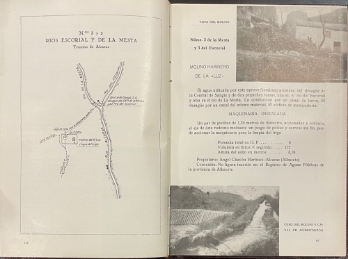 Portada de Estad�stica de los Aprovechamientos Hidr�ulicos existentes en la actualidad en los r�os Guadalmena, Alcaraz, Escorial, Mesta y Ca�ada Larga. A�o 1948 - Confederaci�n Hidr�ulica del Guadalquivir