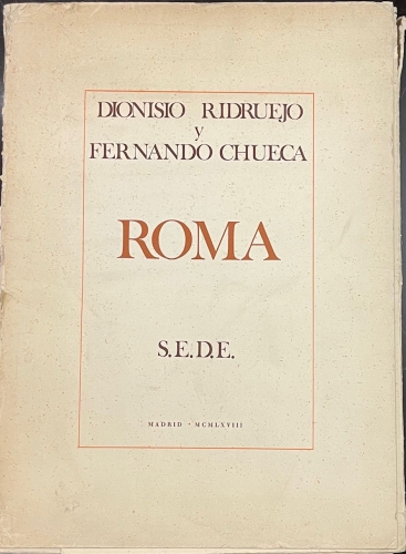 Portada de Roma - Dionisio Ridruejo y Fernando Chueca