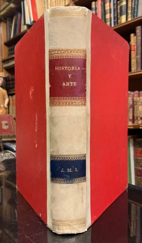Portada de Historia y Arte. Revista mensual ilustrada. Marzo de 1895 a Febrero de 1896. 